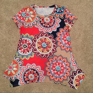 Brand new short sleeve colorful top